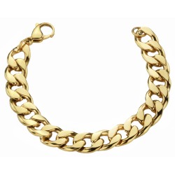 Traveller Armband Damen - Edelstahl - Vergoldet - 19 cm