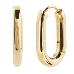 Traveller Creolen - Edelstahl - Goldfarbe - 14 mm - 181131