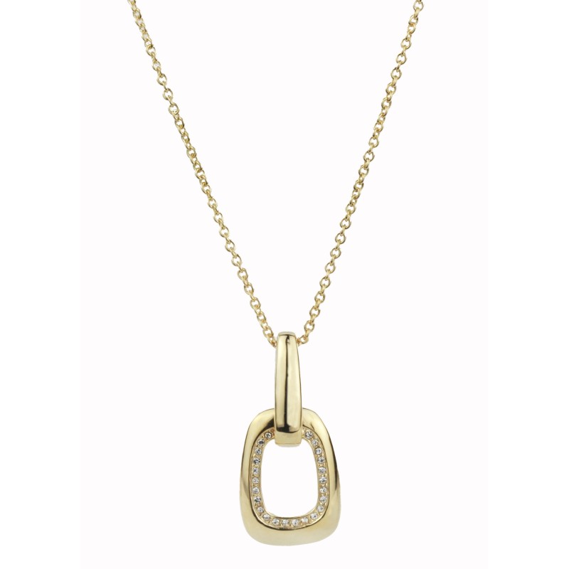 Traveller Ketting - 70 cm - Goudkleurig - Kristallen - 157492