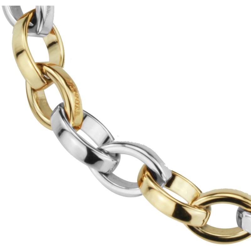 Traveller Collier - Edelstahl - Bicolor - 52 cm - 181099