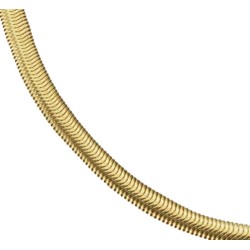 Traveller Dames Ketting - Slangenketting - Edelstaal - Goudkleurig - 44 cm