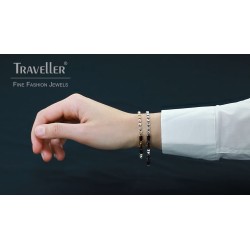 Traveller Armband Dames - Tennisarmband - Goudkleurig - Kristallen - 18-20,5cm