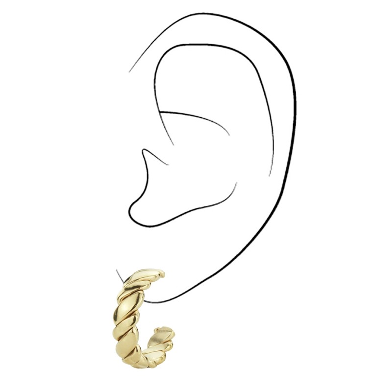 Traveller Creolen - Edelstahl - Vergoldet - 20 mm - 182035