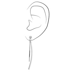 Traveller Oorhangers - Zilverkleurig - Edelstaal - Hangende Vormen - 50 mm - 181134