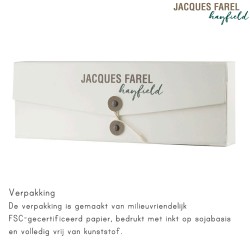 JACQUES FAREL hayfield - Duurzaam horloge - Vegan - Walnoothout - Zwart - ORW 1040