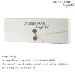 JACQUES FAREL Hayfield - Duurzaam Horloge - Vegan - Gerecycled Staal - Rood - Ø 38mm - ORS 8787