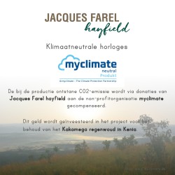 JACQUES FAREL Hayfield - Duurzaam Horloge - Vegan - Gerecycled Staal - Rood - Ø 38mm - ORS 8787