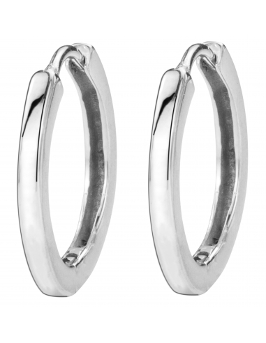 Traveller Hoop earrings - Platinum Plated - 16 mm - 166312
