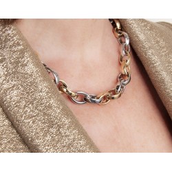 Traveller Collier - Edelstahl - Bicolor - 52 cm - 181099