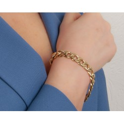 Traveller Armband Dames - Edelstaal - Verguld - 19 cm