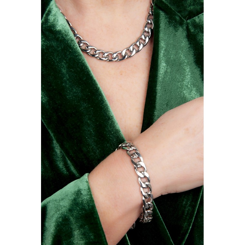 Traveller Bracelet - Stainless Steel - 19 cm