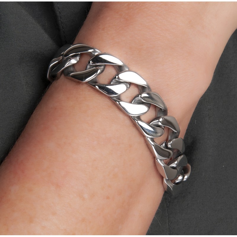 Traveller Bracelet - Stainless Steel - 19 cm