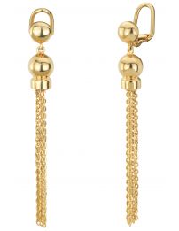 Traveller Drop clip earrings - Gold Plated - 157529