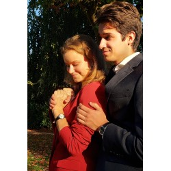 ATRIUM Damen Armbanduhr Leder Schwarz Silberfarben - A11-10