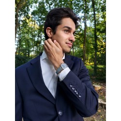 JACQUES FAREL hayfield - Duurzaam horloge - Vegan - Gerecycled staal - Grijs - ORS 6644