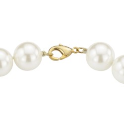 Traveller Necklace - Perlen - Weiss - 14 mm - 45 cm - Vergoldet -741445 Traveller Necklace - Perlen - Weiss - 14 mm - 45 cm - Vergoldet -741445