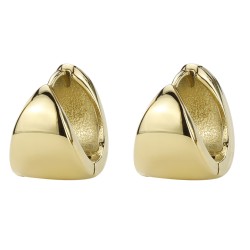 Traveller Hoop Earrings - Stainless Steel - Gold Plated - 15 mm