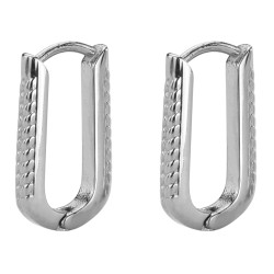 Traveller Hoop Earrings - Edelstaal - 17 mm - 181164