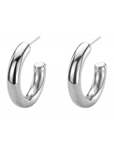 Traveller Hoop earrings - Stainless steel - 25 mm - 181170
