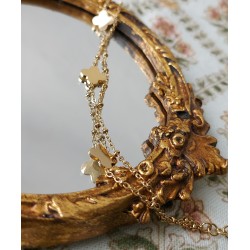 Traveller Bracelet - Stainless Steel - Gold Plated - 21cm