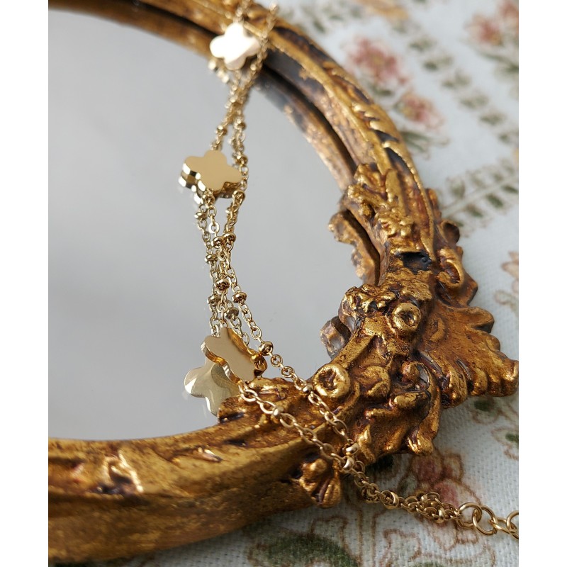 Traveller Armband Dames - Edelstaal - Goudkleurig - 181089