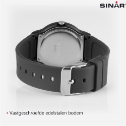 SINAR Analoog Horloge - 34 mm - 13-18 cm - Zwart - XB-18-1