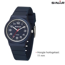SINAR Analoog Horloge - 34 mm - 13-18 cm - Blauw - XB-18-22