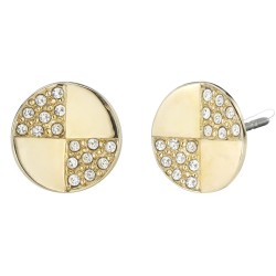 Traveller Oorstekers - Verguld - Kristallen - Rond - 10mm - 157573