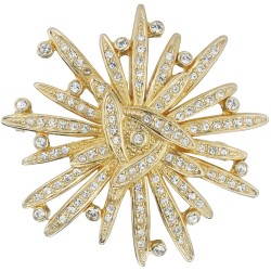 Traveller Broche Dames - Kristallen - Goudkleurig - 157582