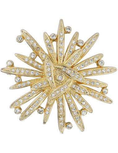 Traveller Broche - Cyrstals - 22ct gold plated - 157582