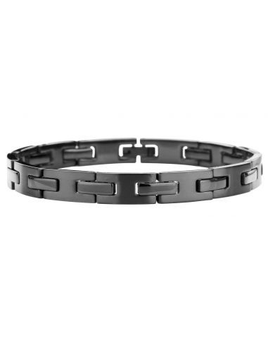 Traveller Bracelet - Men's - Stainless steel - black