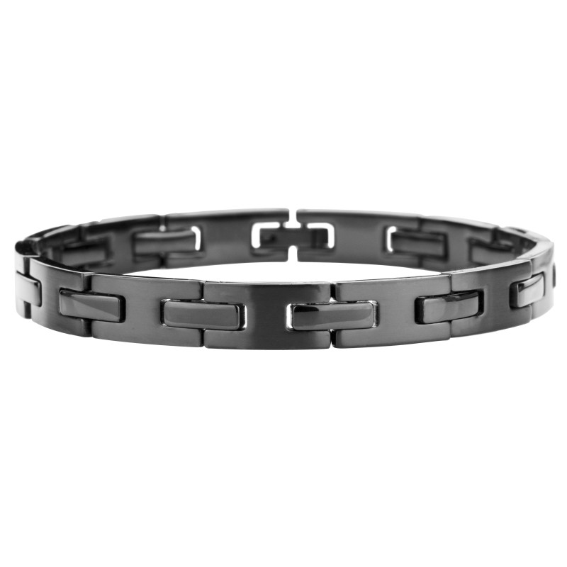 Traveller Bracelet - Men's - Stainless steel - black