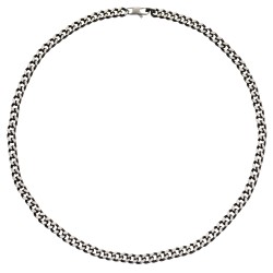 Traveller Necklace - Men - Chain Men - Stainless Steel - 55cm long