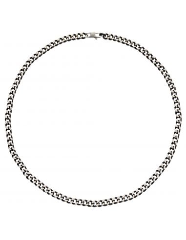 Traveller Necklace - Men - Silver Coloured - Stainless Steel - Chain - 55 cm - 181198