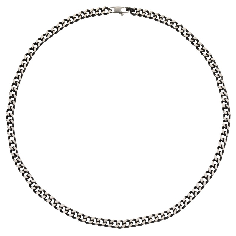 Traveller Necklace - Men - Silver Coloured - Stainless Steel - Chain - 55 cm - 181198