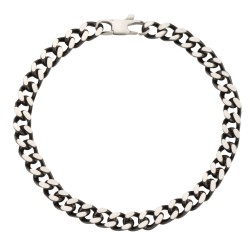 Traveller Armband Heren - Zilverkleurig - Edelstaal - Schakels - 22 cm - 181199