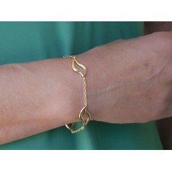 Traveller Armband Dames - Artistieke hangers - Edelstaal verguld - 181208