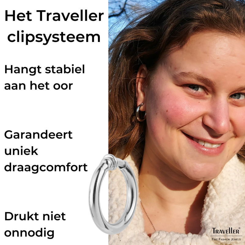 Creolen oorclips | Osira