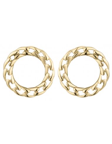 Traveller Pierced earrings - Stainless steel gold plated
