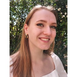 Grossé Ohrclip - Hänger - Goldfarbe - Kristall - 30x20 mm - Vergoldet - GJ64180