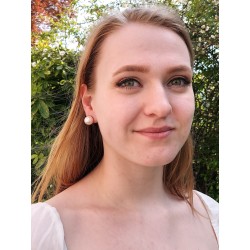 Traveller Clip Oorbellen - Zilverkleurig - Parels - 14 mm - Licht Roze - Geplatineerd - 702114