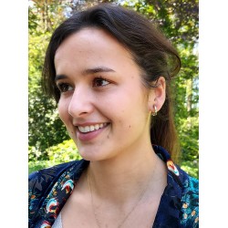 Traveller Clip-on Earrings - Platinum plated - Hoop-shaped - Silver-coloured - 14x4 mm - 156795