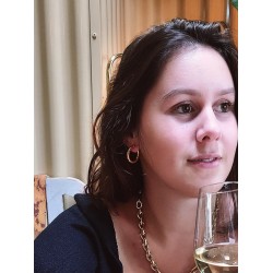 Traveller Clip-on Earrings - Hoops - 22ct Gold plated - Gold-coloured - 25 mm - 155048