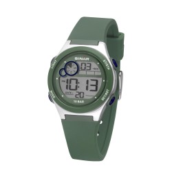 Sinar - Horloge Waterdicht - Digitaal - Verstelbaar (13.5-19 cm) - Groen - XF 68-3