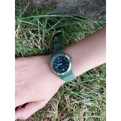 Sinar Watch - Analogue - Green / Dark Blue - 36mm - Adjustable Strap 13-18,5cm