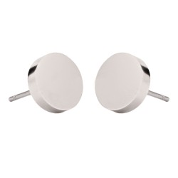 Traveller Oorbellen - Heren - Edelstaal - Glanzend - Ø 8mm - Zilverkleurig - 181248