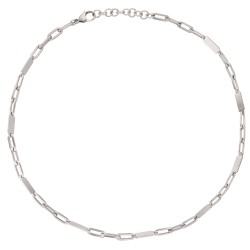 Traveller Collier - Herren - Kette Man -  Matt Edelstahl - 55cm lang