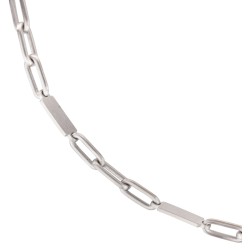Traveller Collier - Herren - Kette Man - Matt Edelstahl - 55cm lang