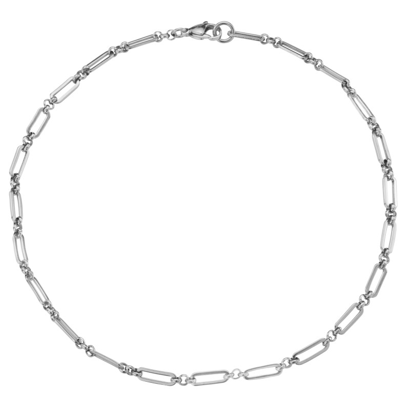 Traveller Collier - Edelstahl - Silberfarben - 45 cm - 181227