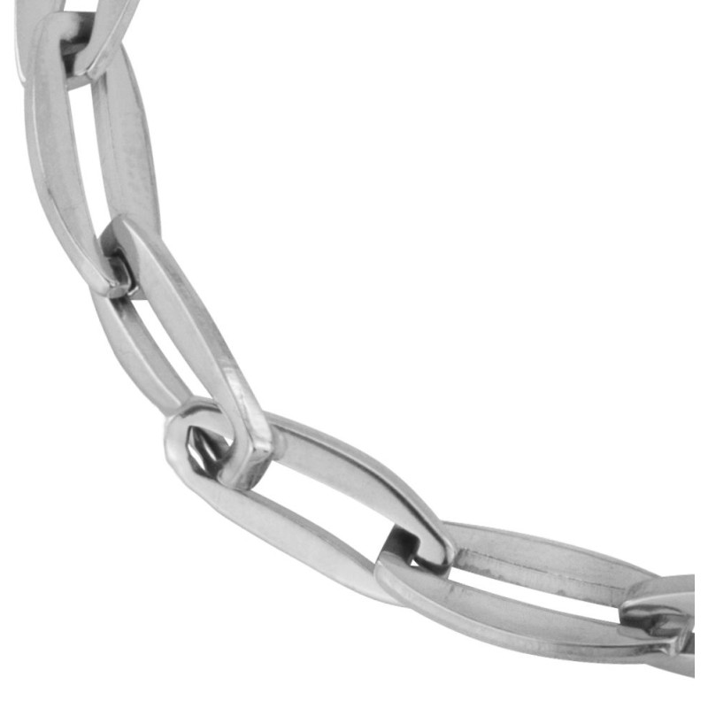 Traveller Armband - Edelstaal - Zilverkeurig - Schakels - 20 cm - 181224